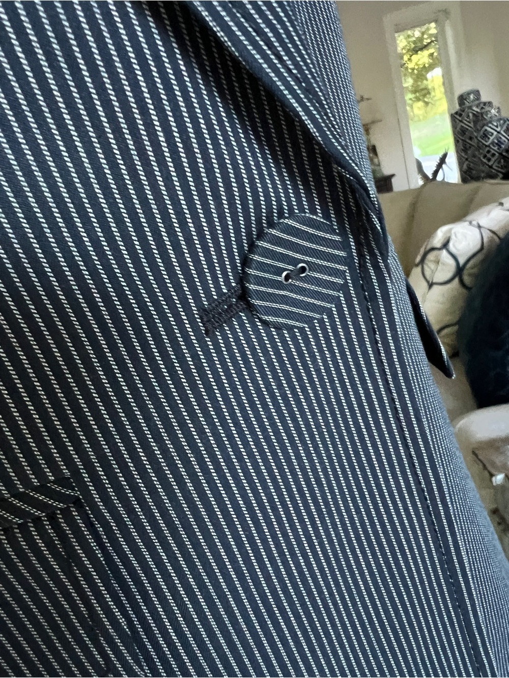 NWT CITY UNLTD. Women's Black Pinstripe Single-Button Blazer - Picture 7 of 15